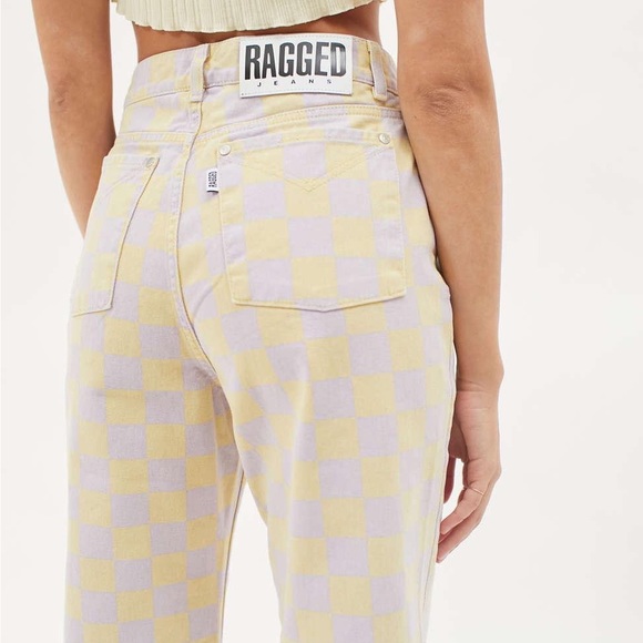 BNWT The Ragged Priest Checkered Jeans - Picture 2 of 6